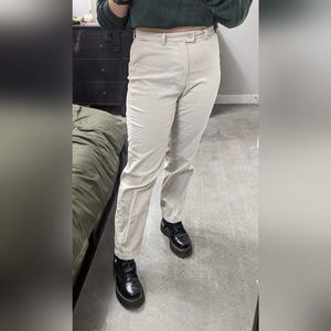 Beige vintage corduroy pants. Vintage Dockers, straight legged and high wasted.
